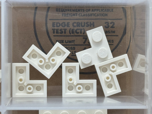 LEGO Parts - White Plate 2 x 2 Corner - No 2420 - QTY 5