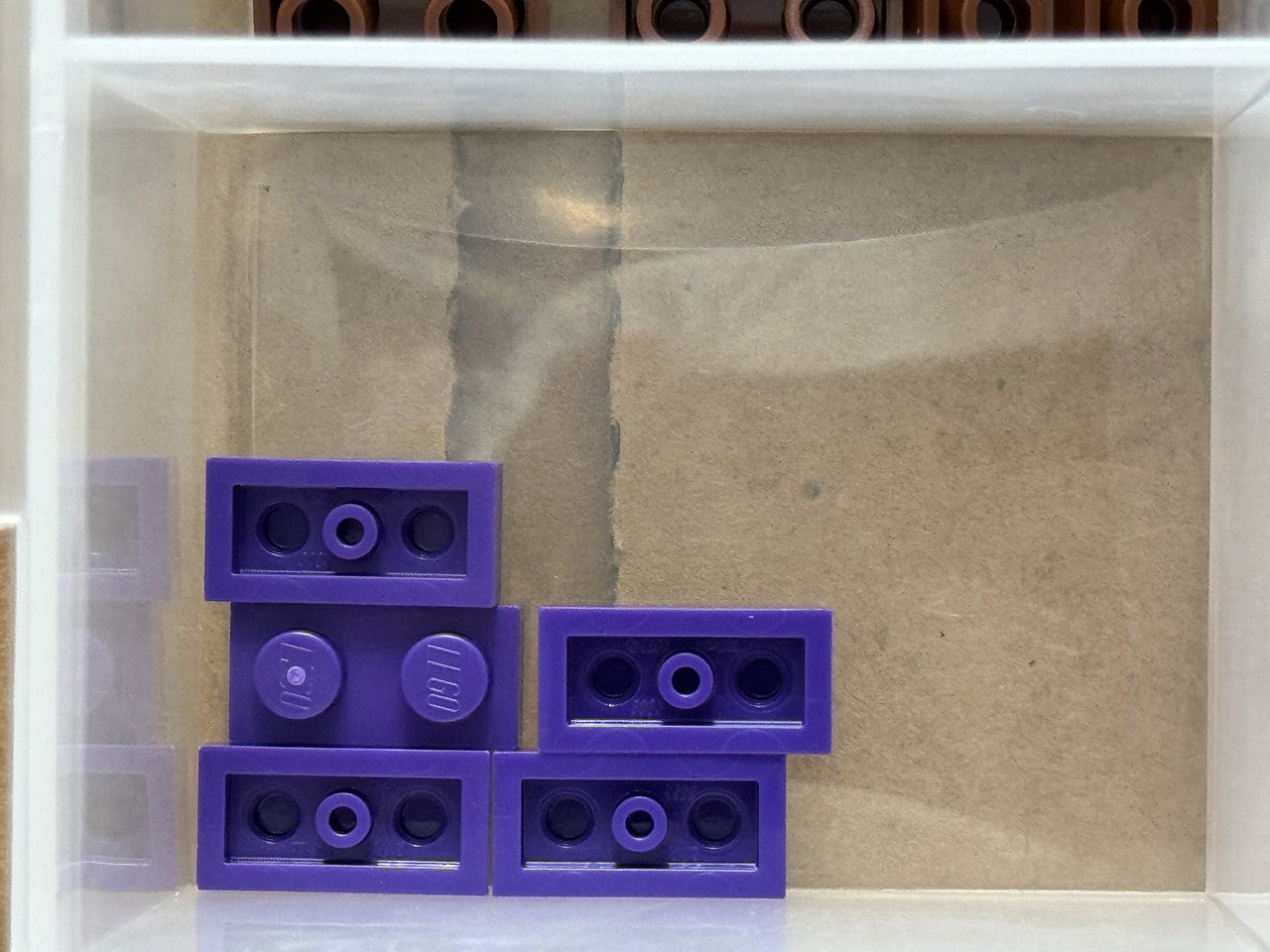 LEGO Parts - Dark Purple Plate 1 x 2 - No 3023 - QTY 5