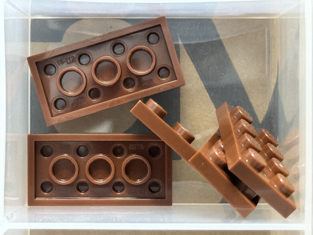 LEGO Parts - Reddish Brown Plate 2 x 4 - No 3020 - QTY 5