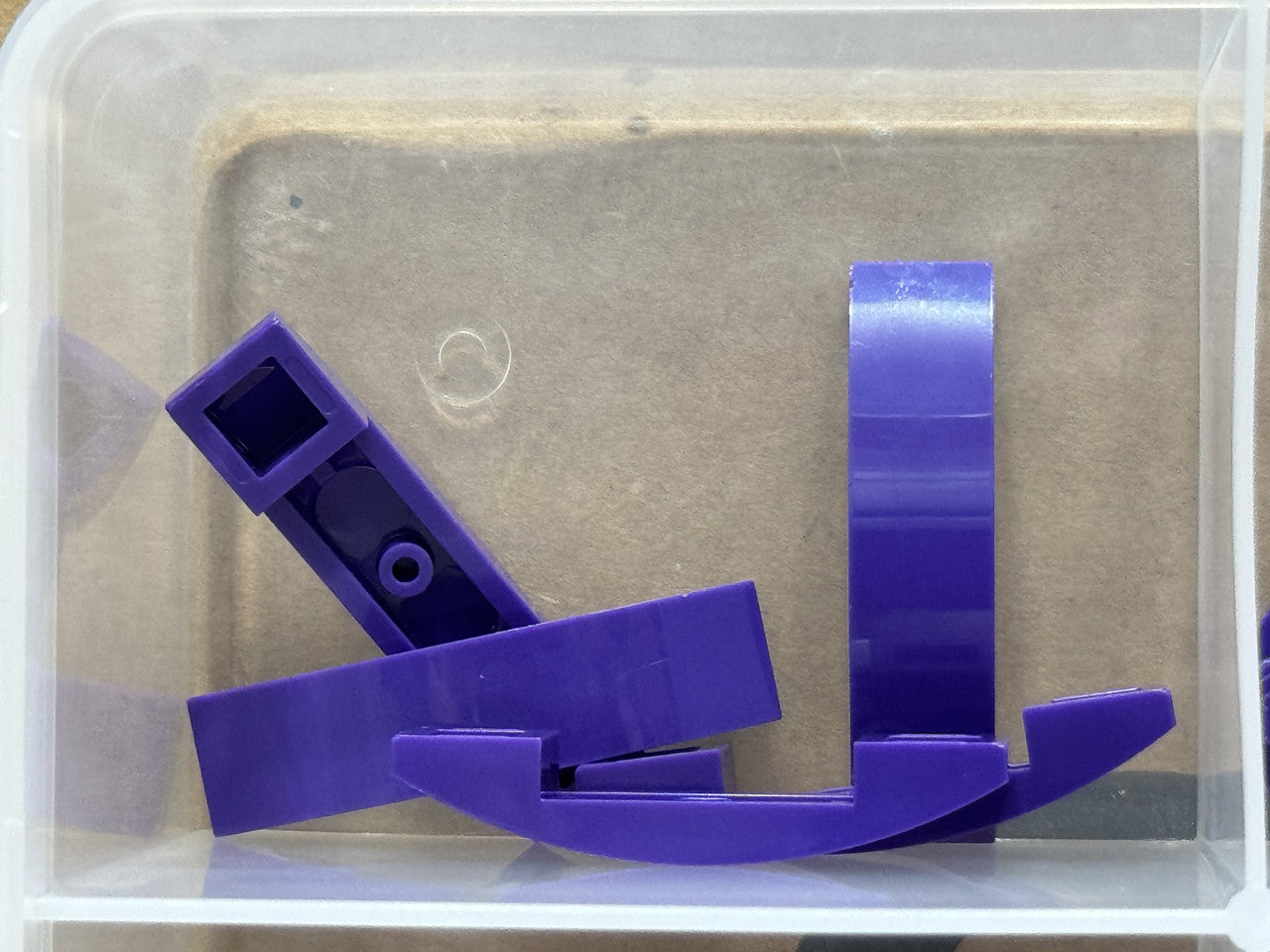 LEGO Parts - Dark Purple Slope, Curved 4 x 1 x 2/3 Double - No 93273 - QTY 5