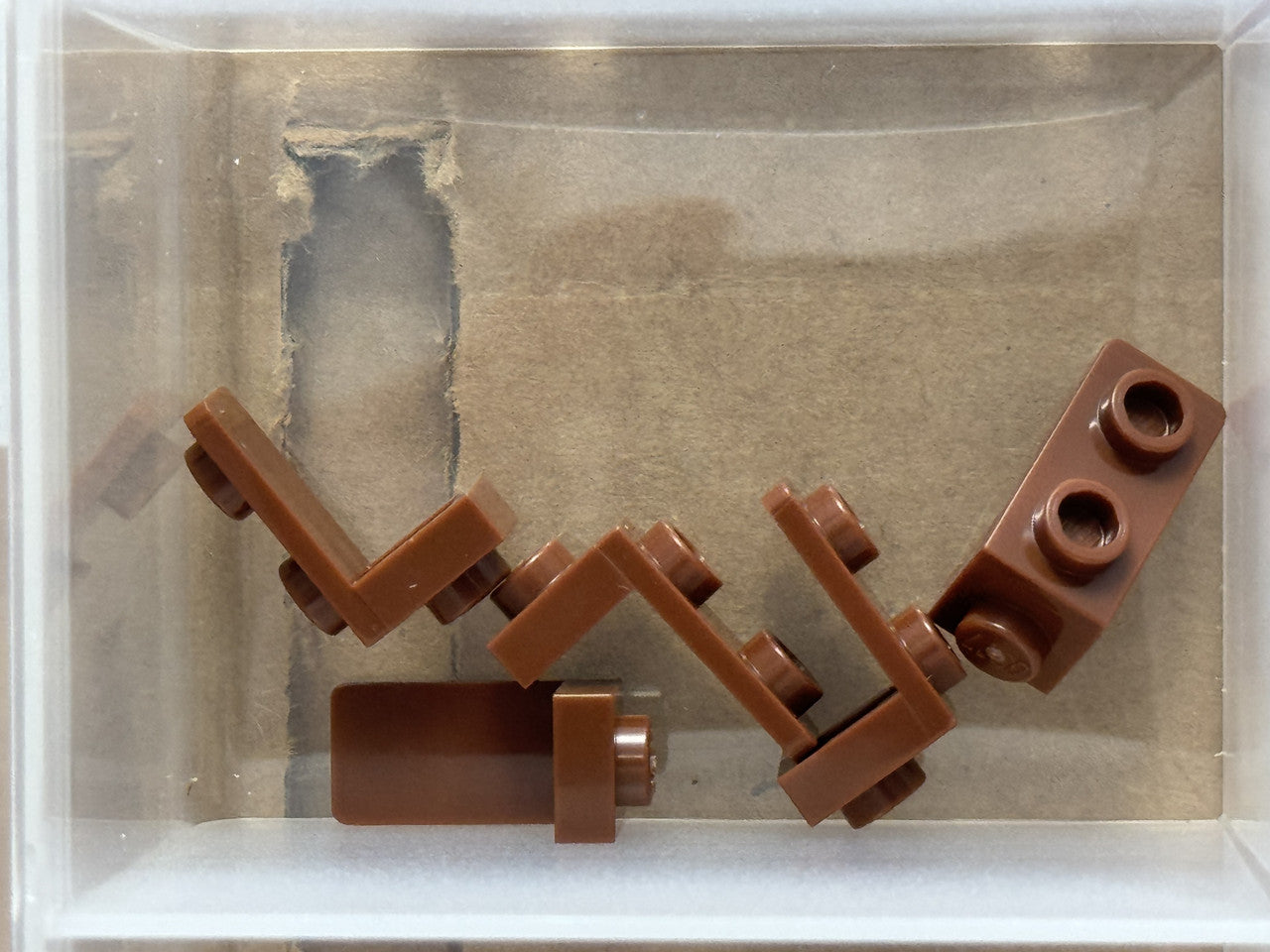 LEGO Parts - Reddish Brown Bracket 1 x 1 - 1 x 2 - No 79389 - QTY 5