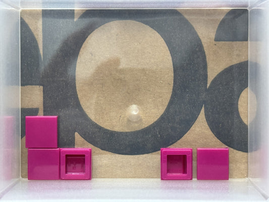 LEGO Parts - Magenta Tile 1 x 1 - No 3070 - QTY 5