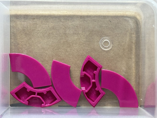 LEGO Parts - Magenta Tile, Round Corner 2 x 2 Macaroni - No 27925 - QTY 5