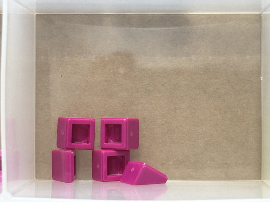 LEGO Parts - Magenta Slope 30 1 x 1 x 2/3 - No 54200 - QTY 5