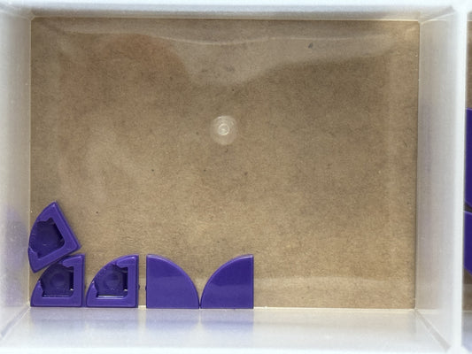 LEGO Parts - Dark Purple Tile, Round 1 x 1 Quarter - No 25269 - QTY 5
