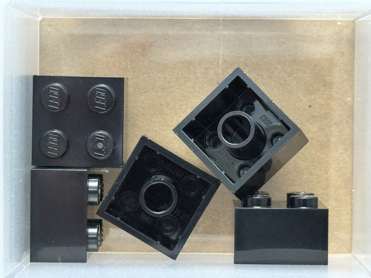 LEGO Parts - Black Brick 2 x 2 - No 3003 - QTY 5