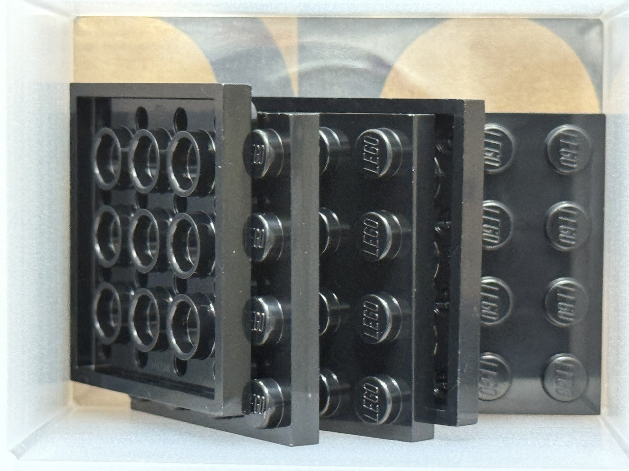 LEGO Parts - Black Plate 4 x 4 - No 3031 - QTY 5