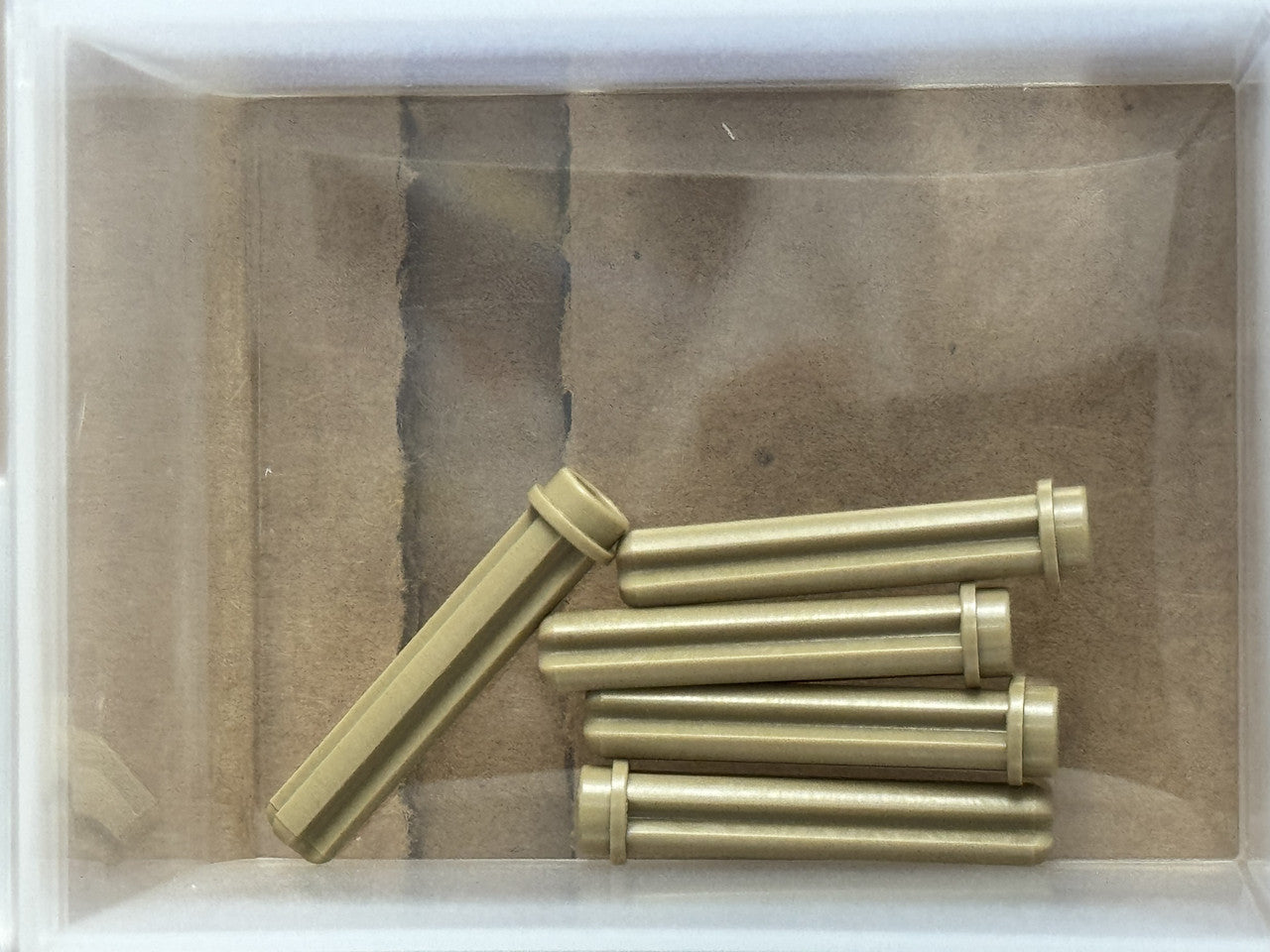 LEGO Parts - Dark Tan Technic, Axle 3L with Stud - No 6587 - QTY 5