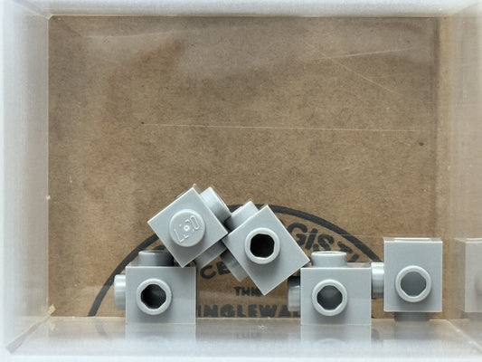LEGO Parts - Light Bluish Gray 1 x 1 Studs 2 Sides, Adjacent - No 26604 - QTY 5