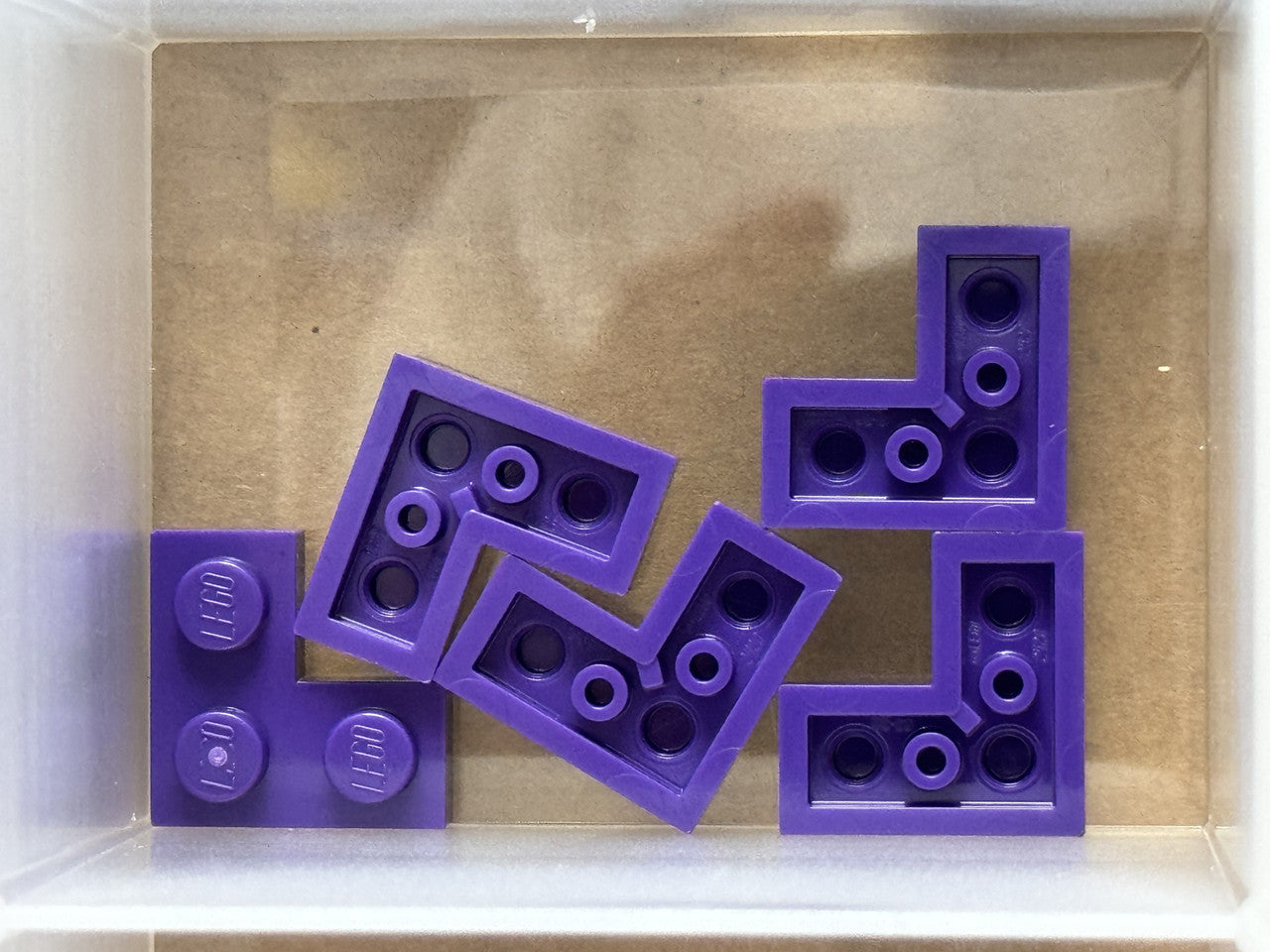 LEGO Parts - Dark Purple Plate 2 x 2 Corner - No 2420 - QTY 5