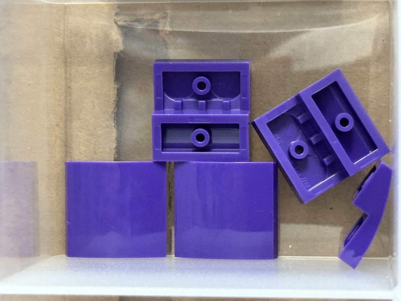 LEGO Parts - Dark Purple Slope, Curved 2 x 2 x 2/3 - No 15068 - QTY 5