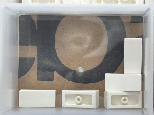 LEGO Parts - White Slope 18 2 x 1 x 2/3 - No 5404 - QTY 5