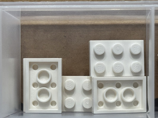 LEGO Parts - White Plate 2 x 3 - No 3021 - QTY 5