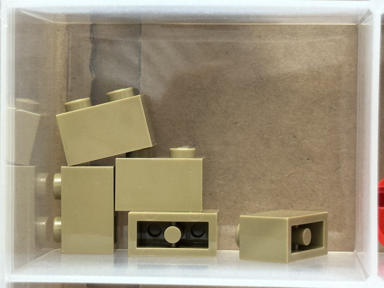 LEGO Parts - Dark Tan Brick 1 x 2 - No 3004 - QTY 5