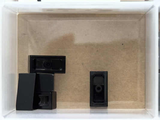 LEGO Parts - Black Slope 18 2 x 1 x 2/3 - No 5404 - QTY 5