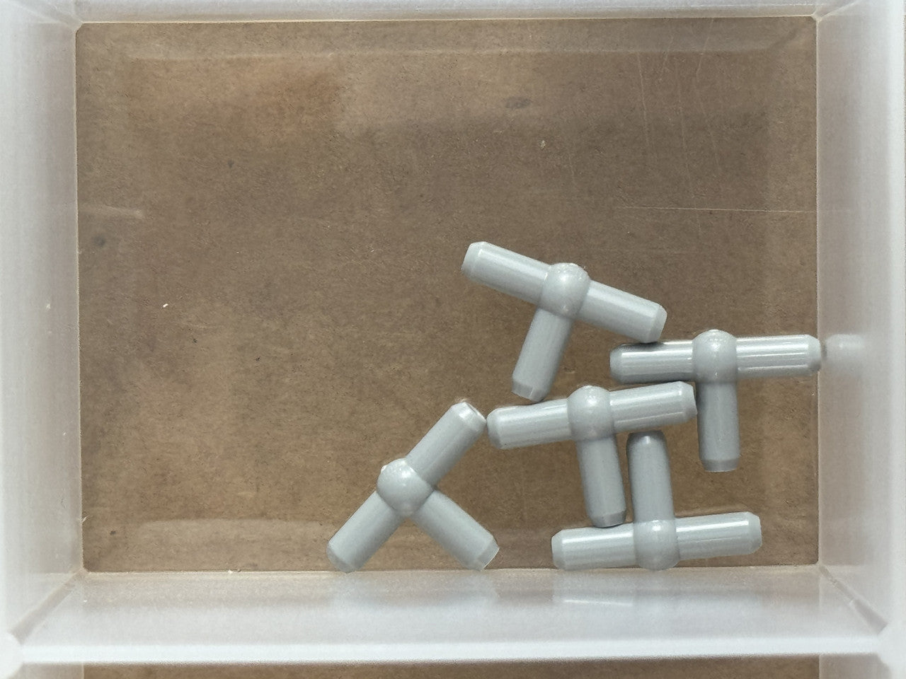 LEGO Parts - Light Bluish Gray Pneumatic T Piece Second - No 4697b - QTY 5