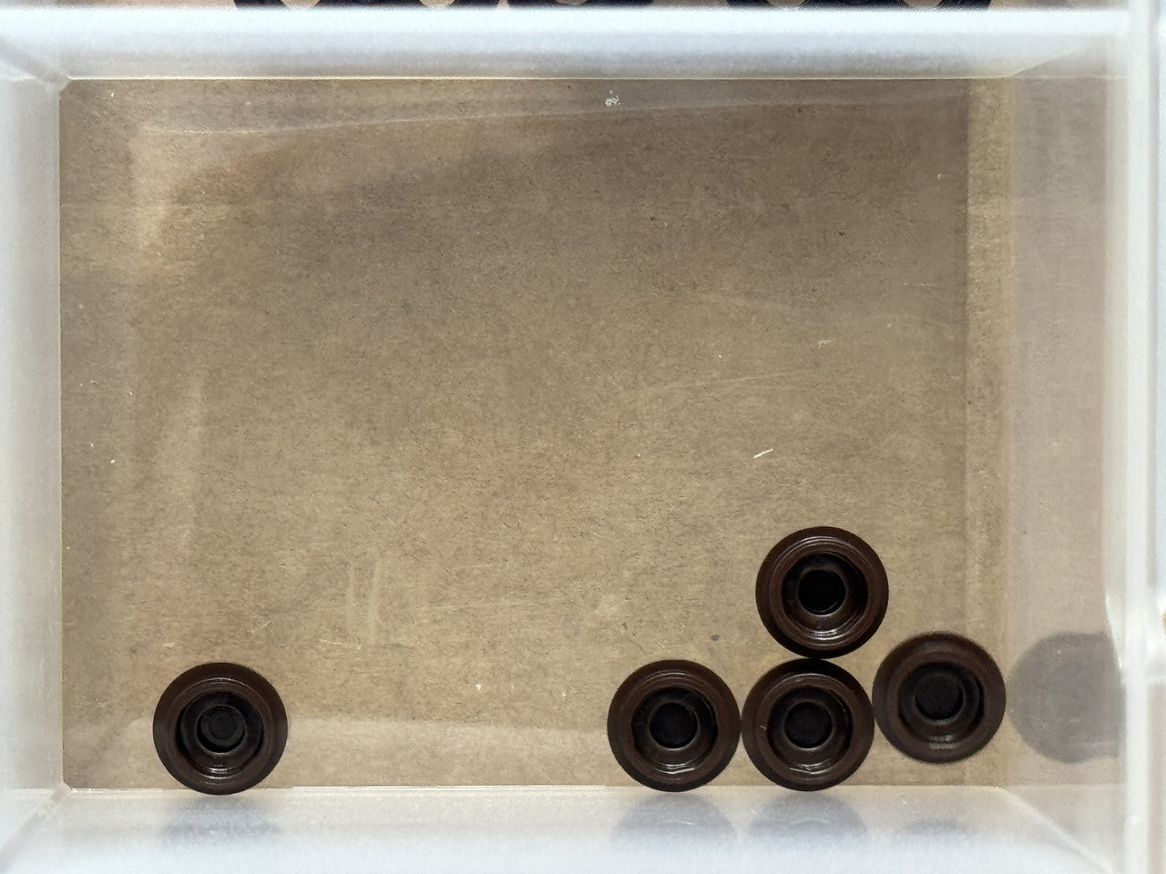 LEGO Parts - Dark Brown Plate, Round 1 x 1 - No 4073 - QTY 5