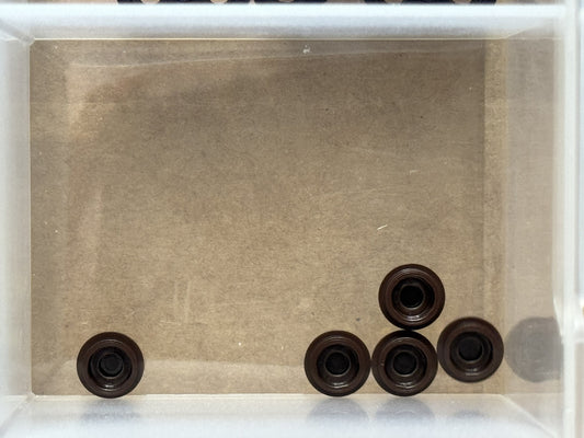 LEGO Parts - Dark Brown Plate, Round 1 x 1 - No 4073 - QTY 5