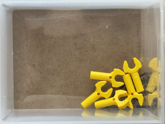 LEGO Parts - Yellow Bar 1L with Clip Mechanical Claw - No 48729b - QTY 5