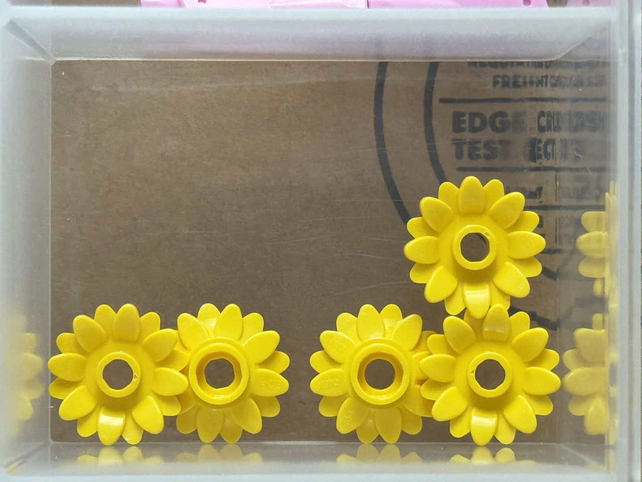 LEGO Parts - Yellow Plant Flower 2 x 2 Round 16 Petals - No 6901 - QTY 5