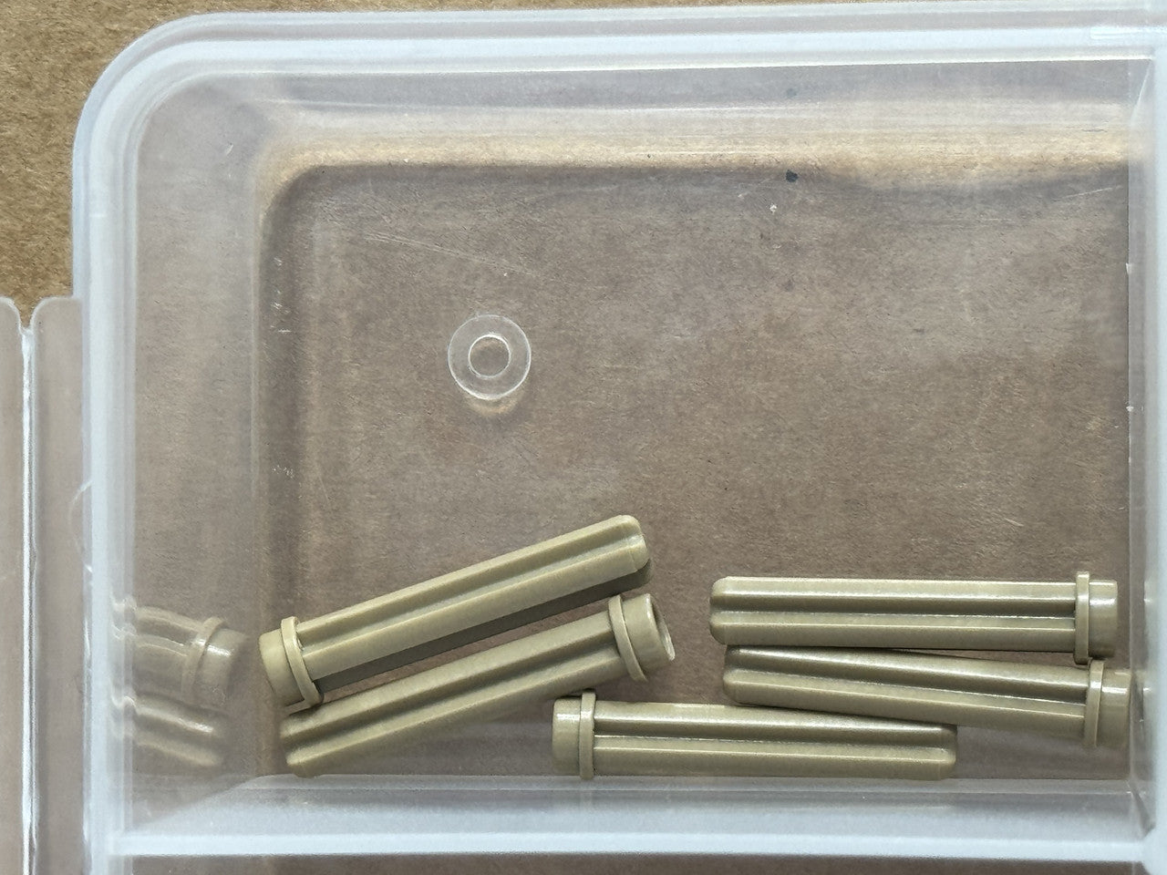 LEGO Parts - Dark Tan Technic, Axle 3L with Stud - No 6587 - QTY 5
