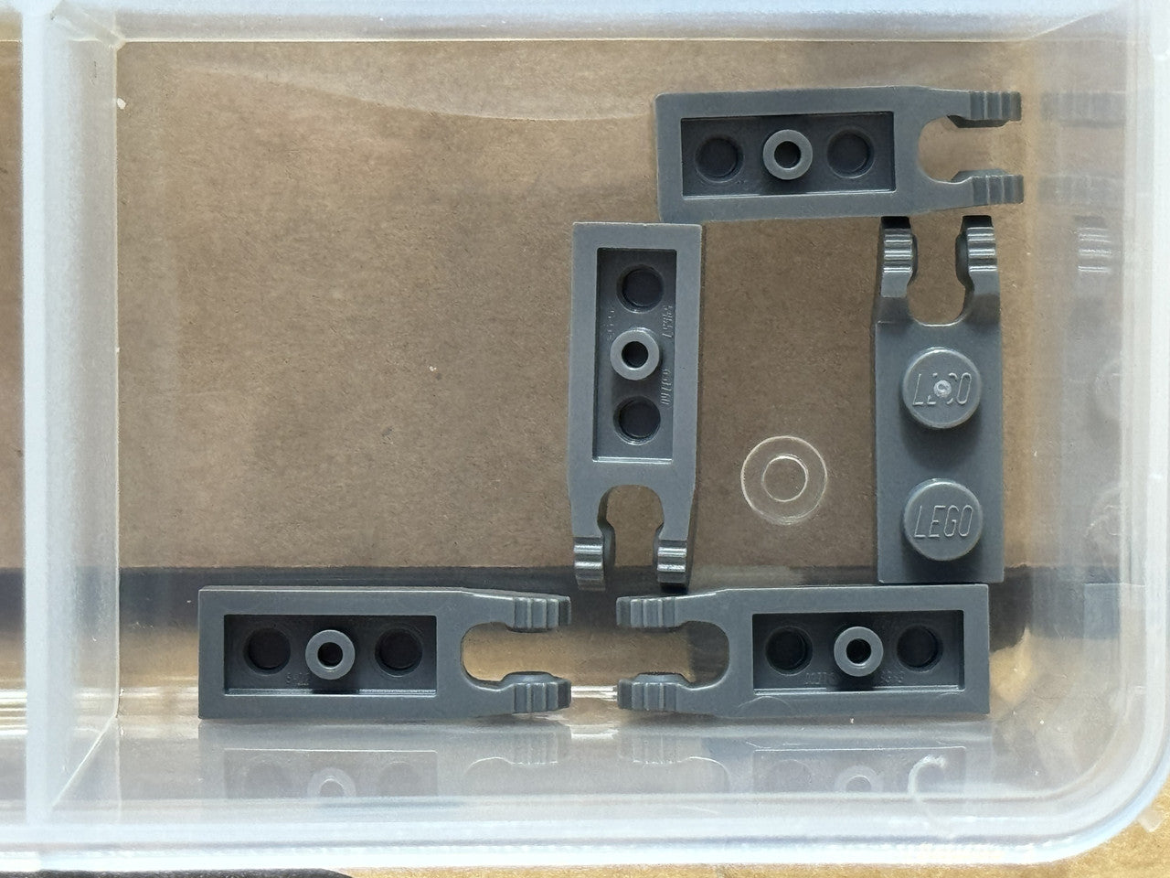 LEGO Parts - Dark Bluish Gray Hinge 1 x 2 2 Fingers End - No 44302 - QTY 5