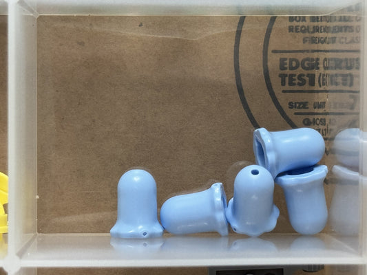 LEGO Parts - Bright Light Blue Plant Flower Bell Shaped - No 6017 - QTY 5