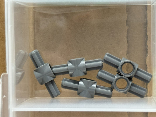 LEGO Parts - Dark Bluish Gray Technic, Axle Pin Hub 2 Axles - No 27940 - QTY 5