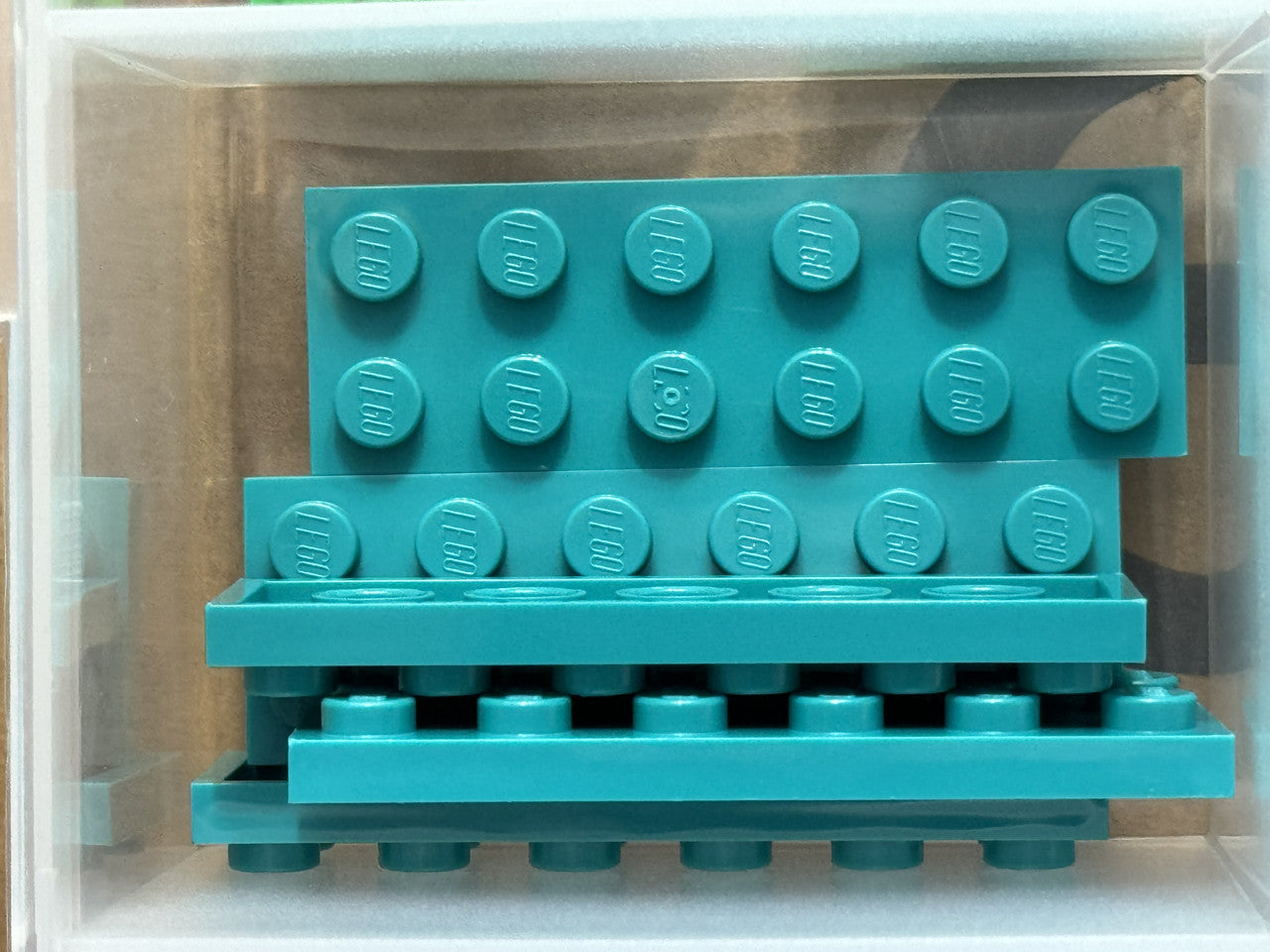 LEGO Parts - Dark Turquoise Plate 2 x 6 - No 3795 - QTY 5