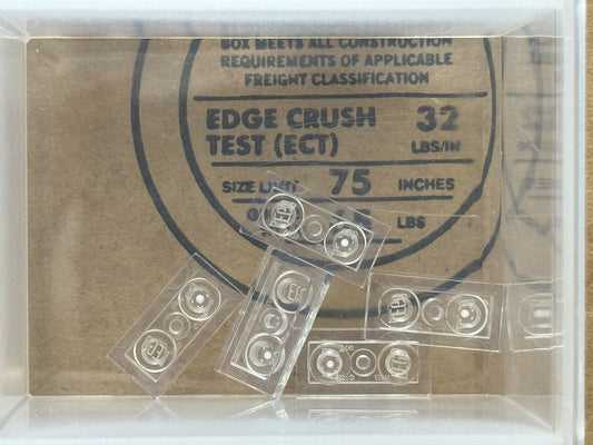 LEGO Parts - Trans-Clear Plate 1 x 2 - No 3023 - QTY 5