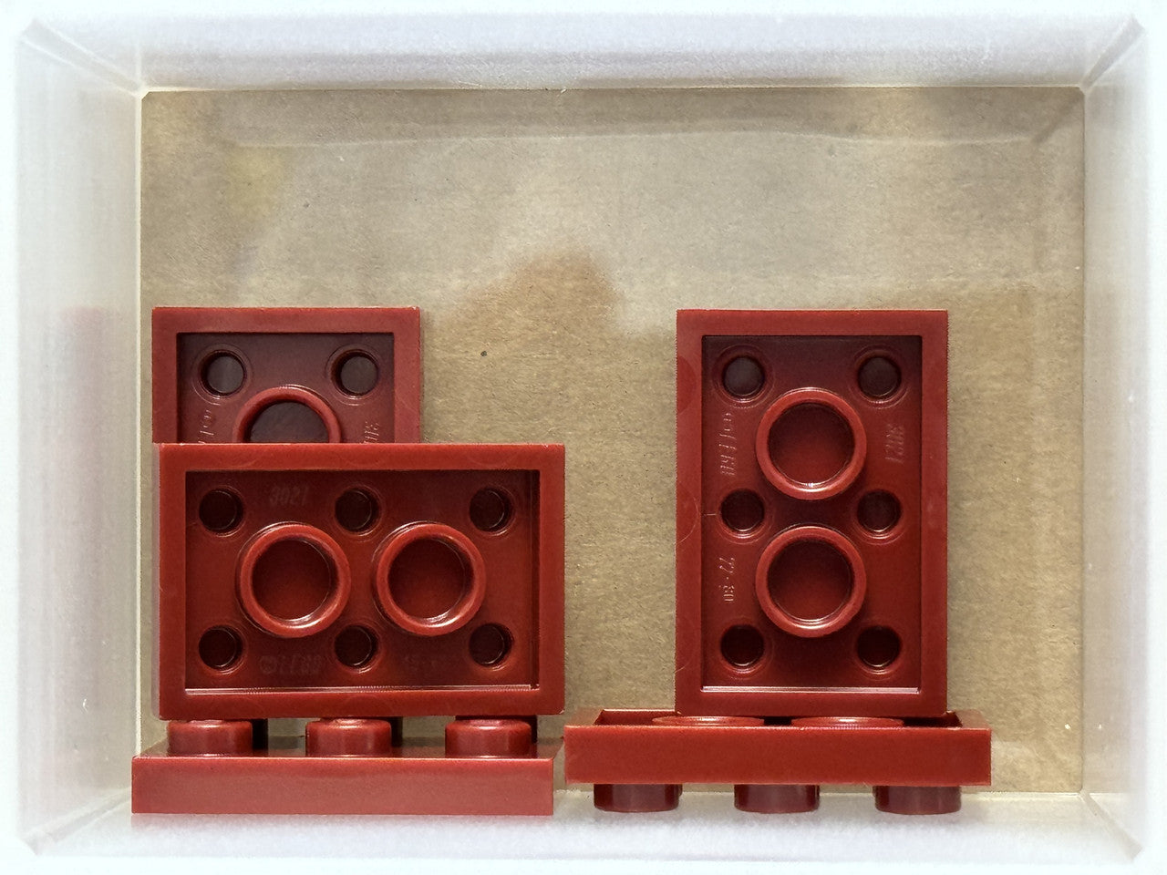 LEGO Parts - Dark Red Plate 2 x 3 - No 3021 - QTY 5