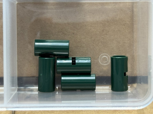 LEGO Parts - Dark Green Technic, Pin Connector Round 2L - No 62462 - QTY 5