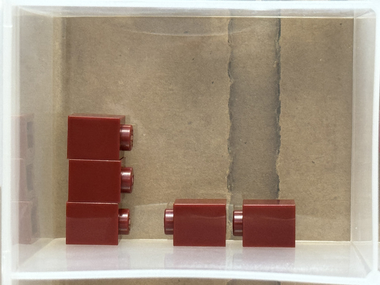 LEGO Parts - Dark Red Brick 1 x 1 - No 3005 - QTY 5