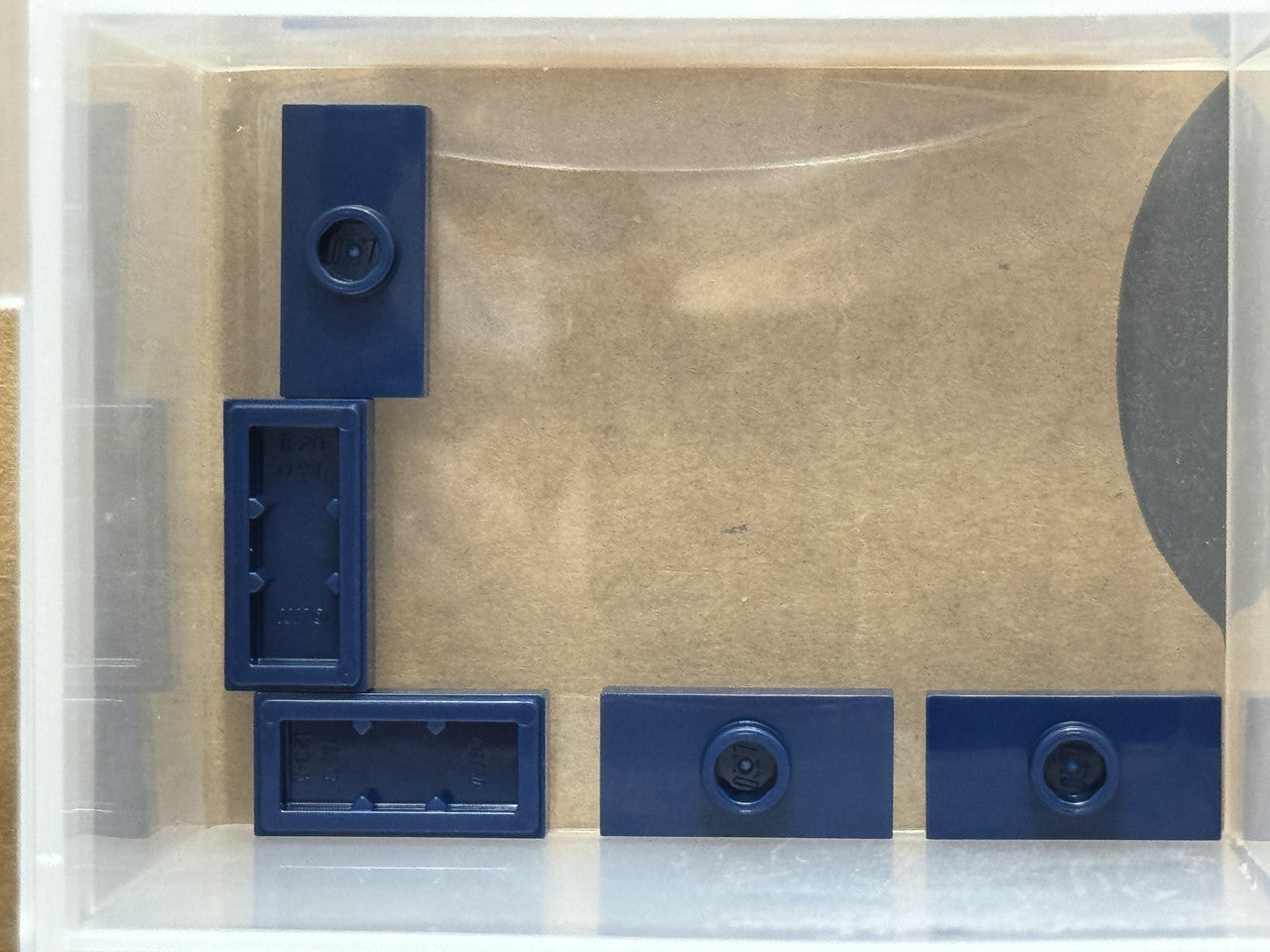 LEGO Parts - Dark Blue Plate 1 x 2 with 1 Stud (Jumper) - No 15573 - QTY 5