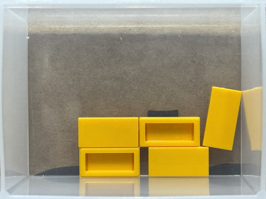 LEGO Parts - Bright Light Orange Tile 1 x 2 - No 3069 - QTY 5