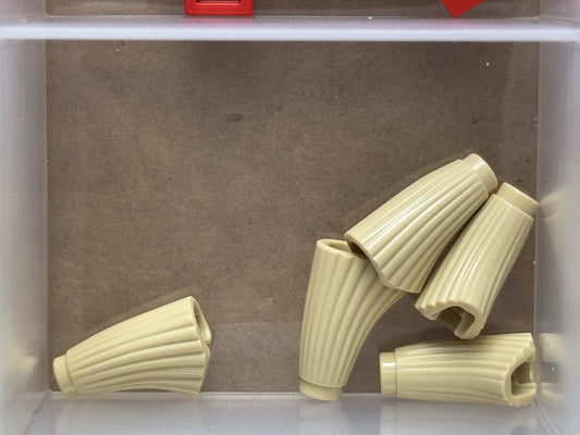LEGO Parts - Tan Minifigure, Utensil Broom Bristles - No 90826 - QTY 5