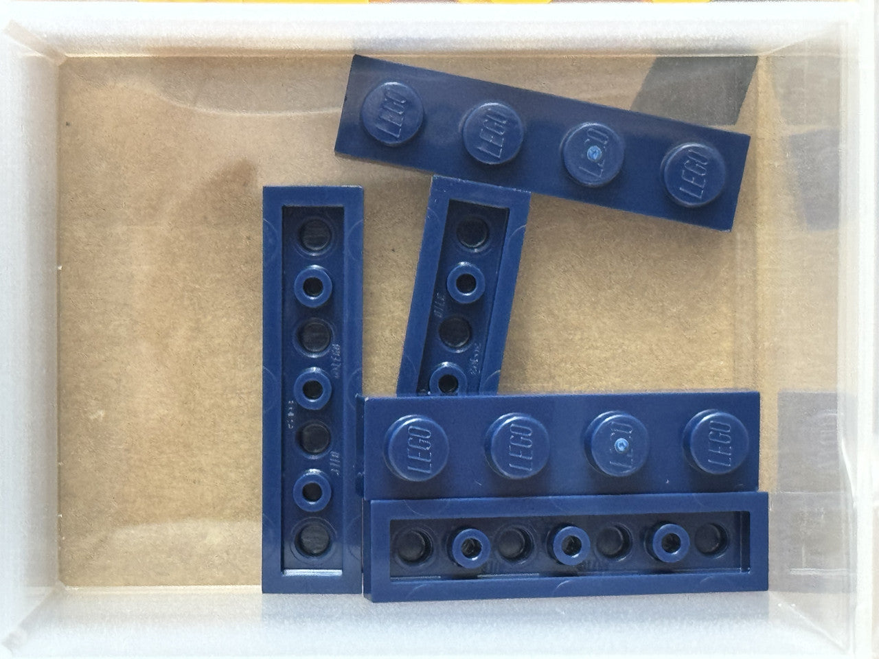 LEGO Parts - Dark Blue Plate 1 x 4 - No 3710 - QTY 5