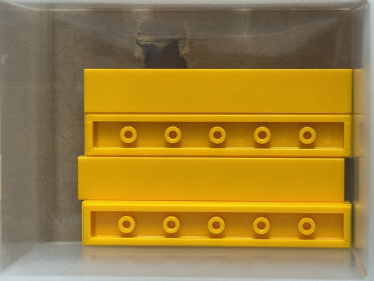 LEGO Parts - Bright Light Orange Tile 1 x 6 - No 6636 - QTY 5