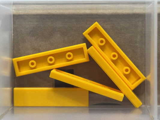 LEGO Parts - Bright Light Orange Tile 1 x 4 - No 2431 - QTY 5