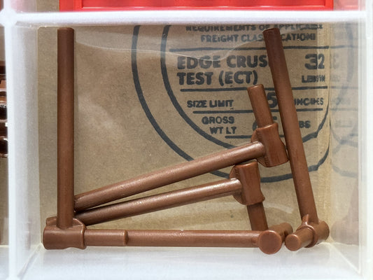 LEGO Parts - Reddish Brown Bar 5L with Handle (Friction Ram) - No 87618 - QTY 5