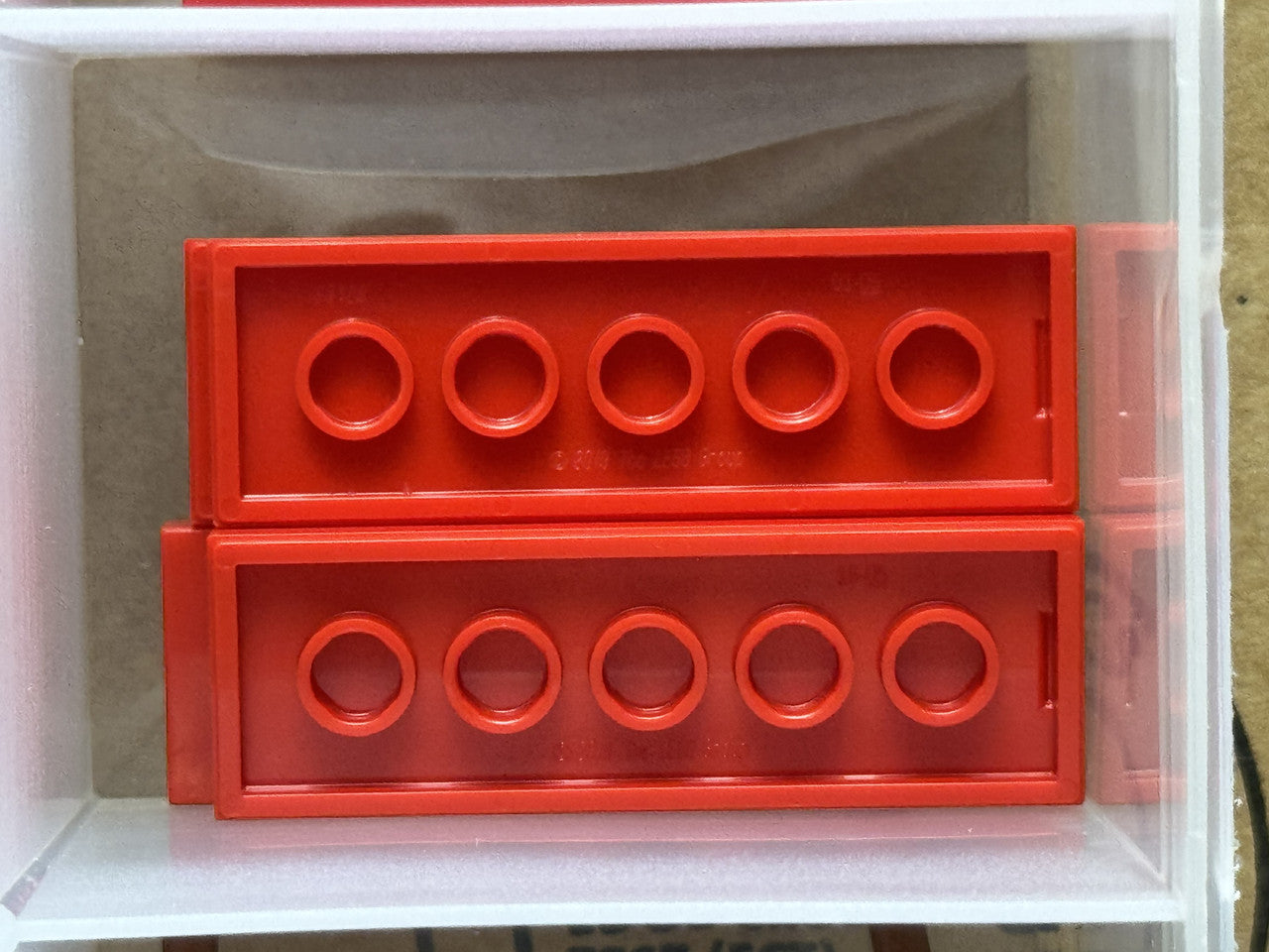 LEGO Parts - Red Tile 2 x 6 - No 69729 - QTY 5