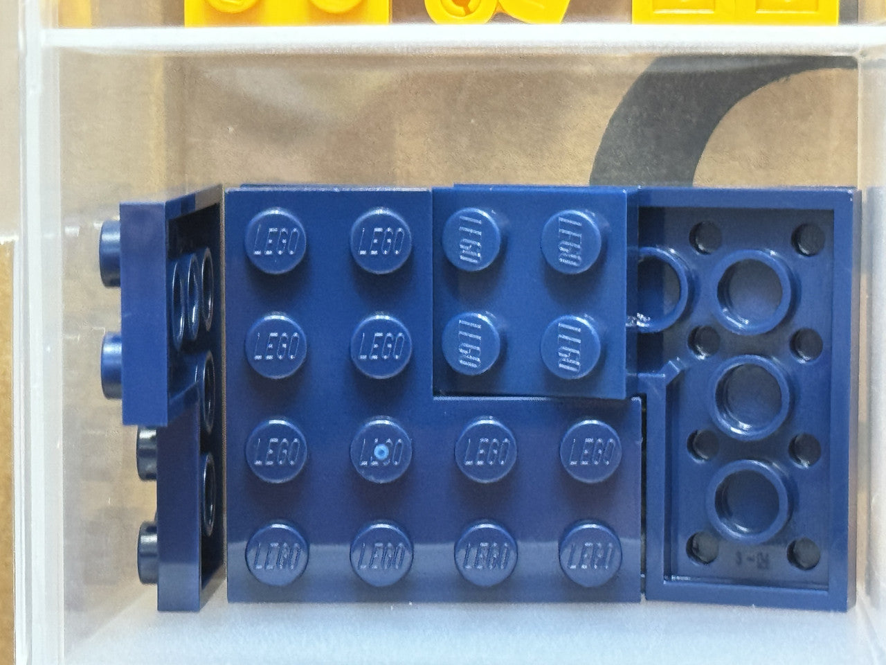 LEGO Parts - Dark Blue Plate 4 x 4 Corner - No 2639 - QTY 5