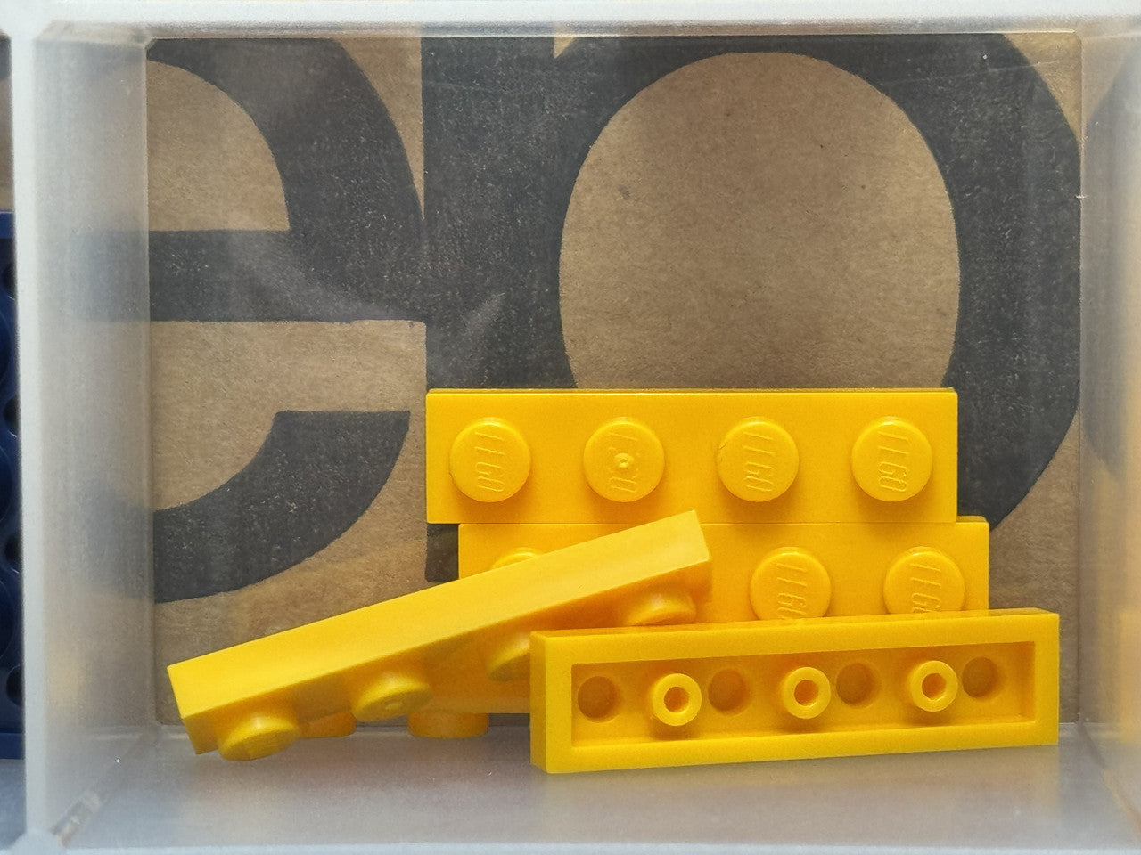 LEGO Parts - Bright Light Orange Plate 1 x 4 - No 3710 - QTY 5
