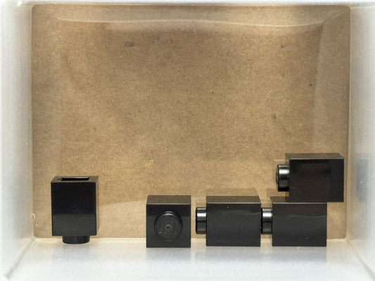 LEGO Parts - Black Brick 1 x 1 - No 3005 - QTY 5