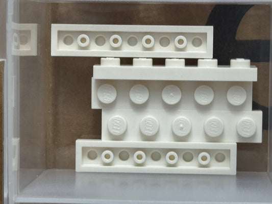 LEGO Parts - White Plate 1 x 5 - No 78329 - QTY 5