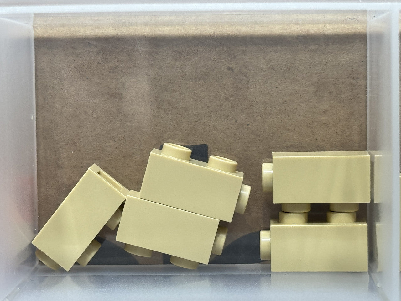 LEGO Parts - Tan Brick 1 x 1 x 1 2/3 with Studs on Side - No 32952 - QTY 5