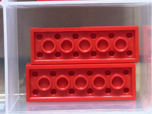 LEGO Parts - Red Plate 2 x 6 - No 3795 - QTY 5