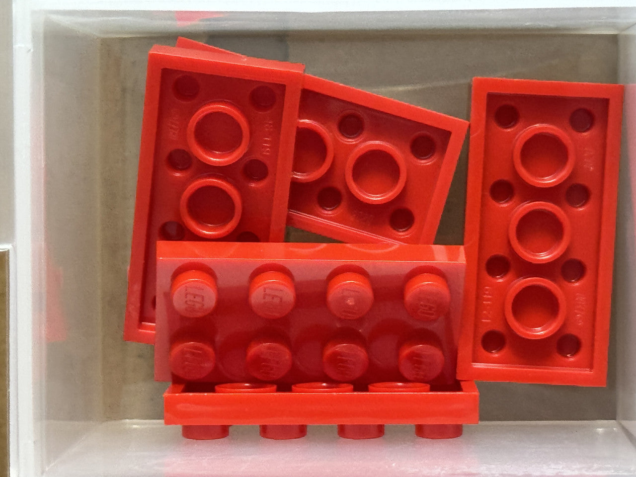 LEGO Parts - Red Plate 2 x 4 - No 3020 - QTY 5