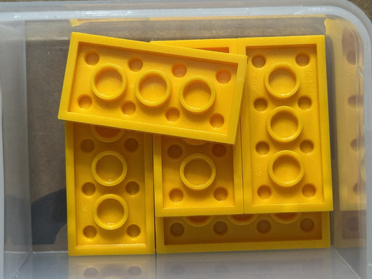 LEGO Parts - Bright Light Orange Plate 2 x 4 - No 3020 - QTY 5