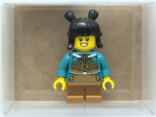 LEGO Minifigure - Holiday - Child - Girl, Dark Turquoise - No hol371 - QTY 1